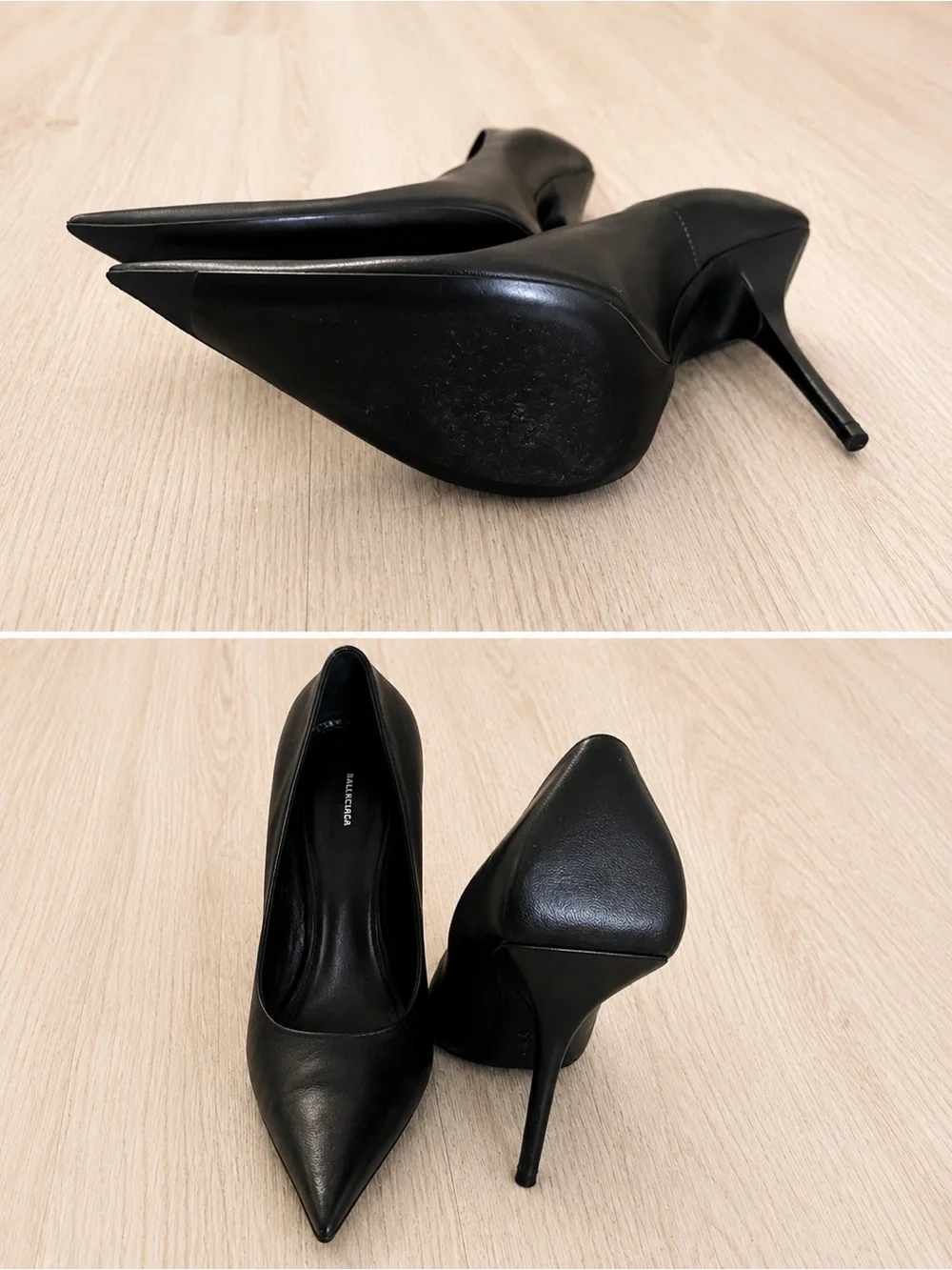 Balenciaga Leather Squared Knife Heels